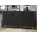 Meuble TV et buffet de rangement de style scandinave avec étagères réglables