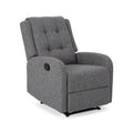 Fauteuil inclinable traditionnel compact et capitonné avec repose-pieds extensible