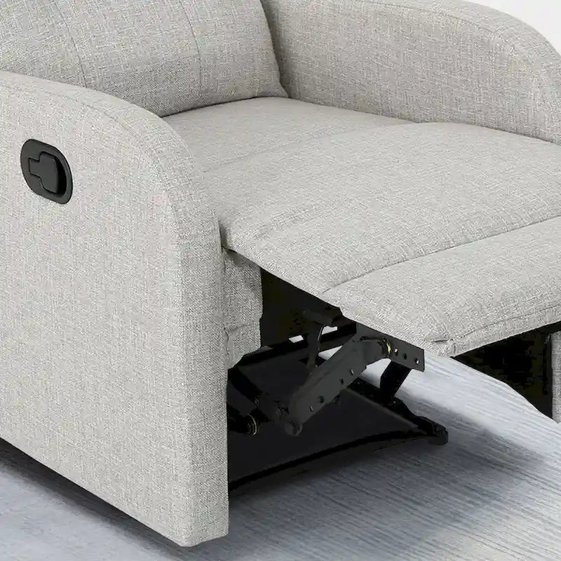 Fauteuil inclinable traditionnel compact et capitonné avec repose-pieds extensible
