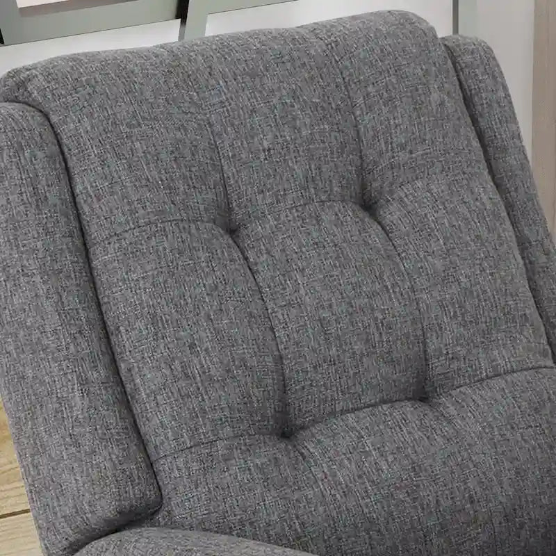 Fauteuil inclinable traditionnel compact et capitonné avec repose-pieds extensible