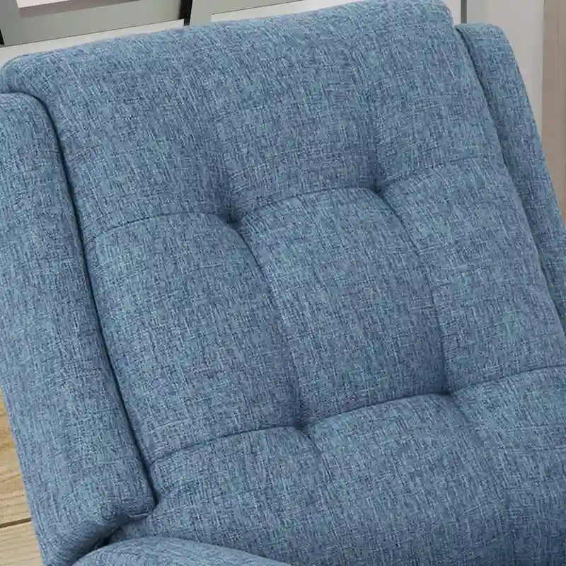 Fauteuil inclinable traditionnel compact et capitonné avec repose-pieds extensible