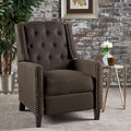 Fauteuil inclinable en tissu capitonné avec cadre en bois de bouleau