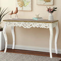 Console et table d'entrée de style victorien avec détails en volutes et pieds galbés