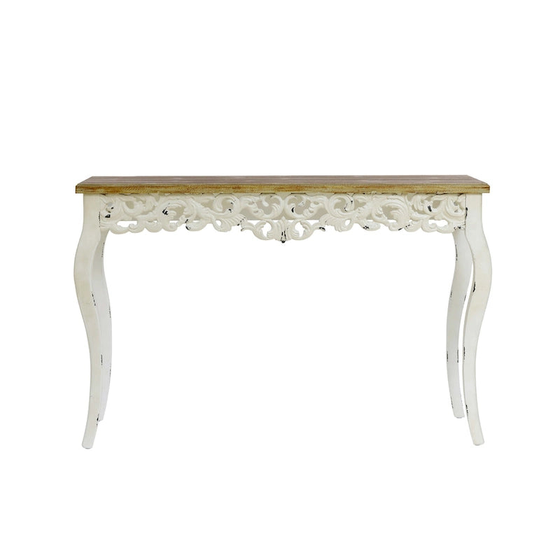 Console et table d'entrée de style victorien avec détails en volutes et pieds galbés