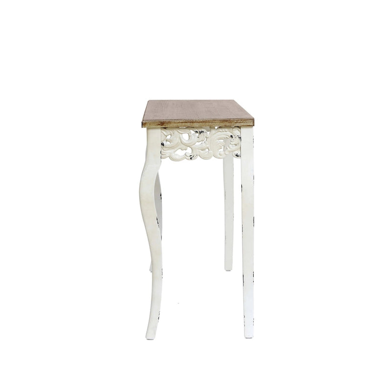 Console et table d'entrée de style victorien avec détails en volutes et pieds galbés