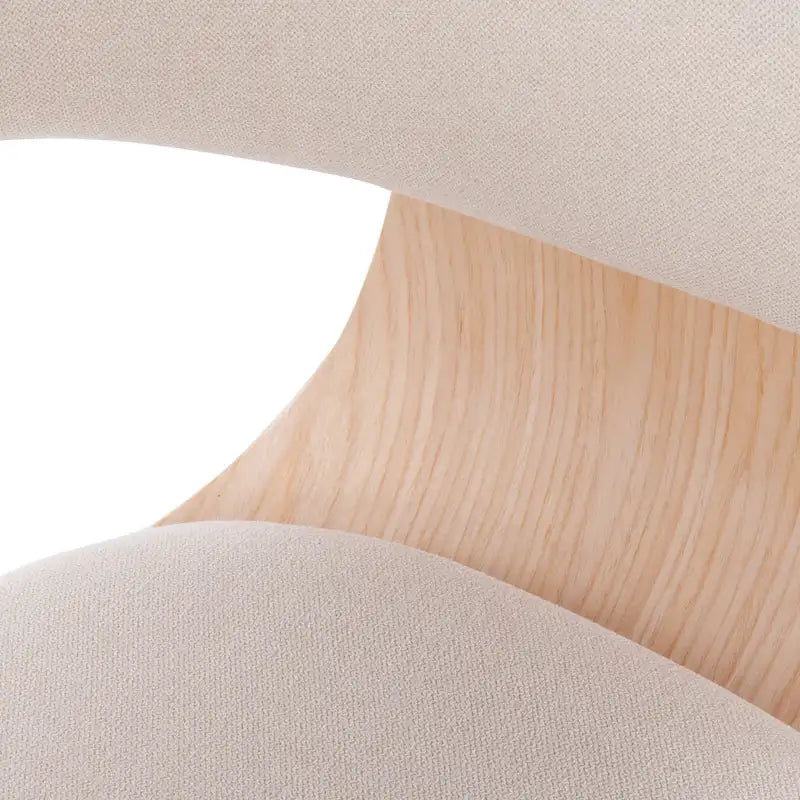 Chaise d'appoint et de salle à manger tapissée style moderne du milieu du siècle avec pieds minces en bois — Plusieurs options de tissu