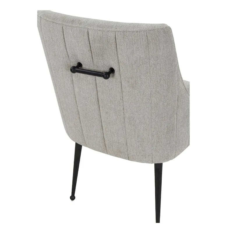 Chaise de salle à manger en velours avec dossier incurvé et pieds en acier inoxydable
