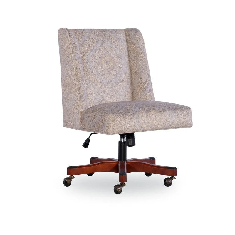 Chaise de bureau pivotante tapissée avec garniture cloutée