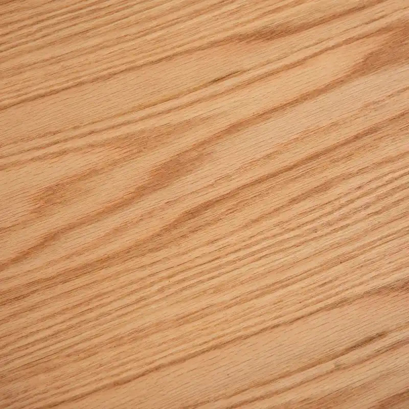 Table basse ronde de style ferme à deux niveaux avec détails imitation grain de bois