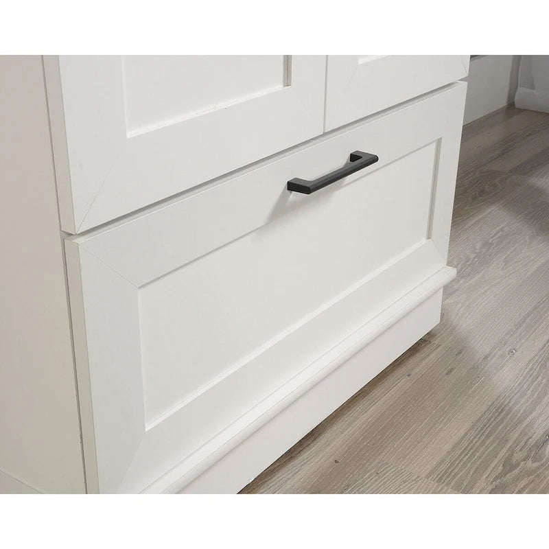 Armoire de rangement avec penderie, étagère réglable et tiroir inférieur — 4 finitions possibles