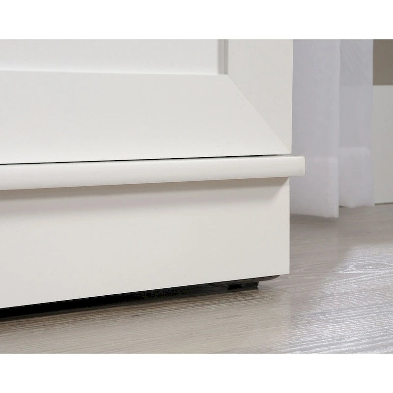 Armoire de rangement avec penderie, étagère réglable et tiroir inférieur — 4 finitions possibles