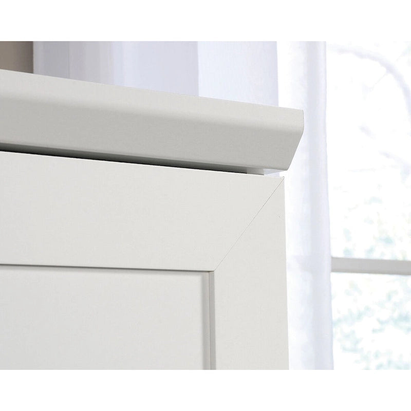 Armoire de rangement avec penderie, étagère réglable et tiroir inférieur — 4 finitions possibles