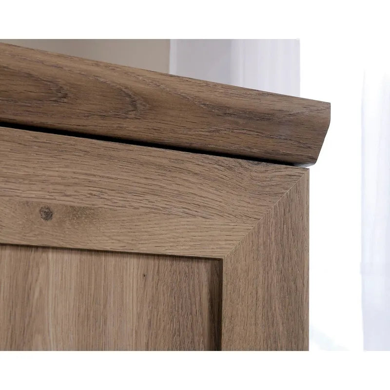 Armoire de rangement avec penderie, étagère réglable et tiroir inférieur — 4 finitions possibles