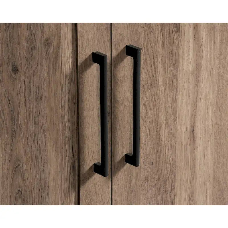 Armoire de rangement avec penderie, étagère réglable et tiroir inférieur — 4 finitions possibles