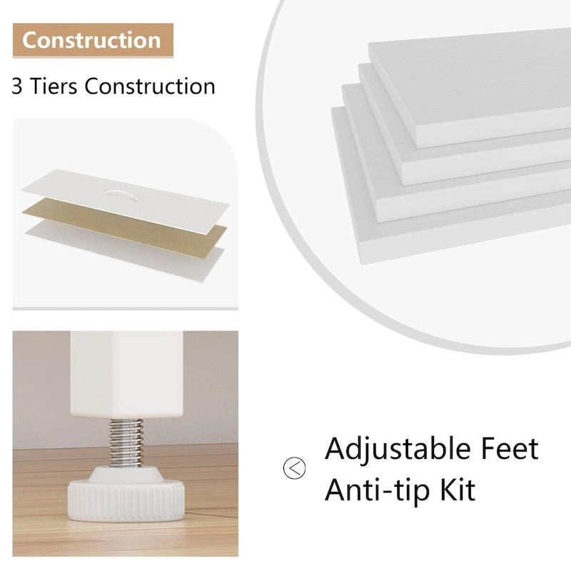 Commode de rangement en tissu à 10 tiroirs avec cadre en acier et plateau en bois imperméable